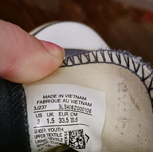 Converse All Star Blue Kids size 2 sneakers - Picture 6 of 6